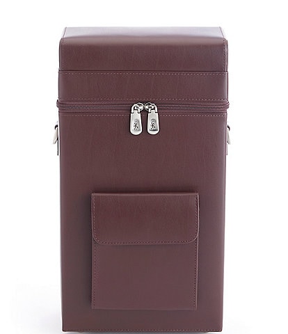 ROYCE New York Leather Connoisseur Wine Carrier
