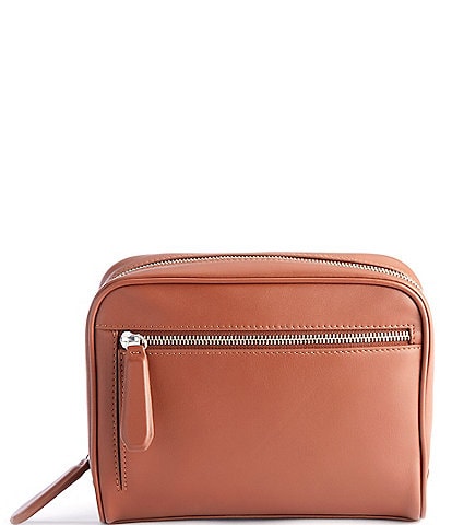 ROYCE New York Leather Contemporary Toiletry Bag