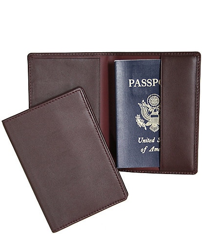 ROYCE New York Leather Plain Passport Jacket
