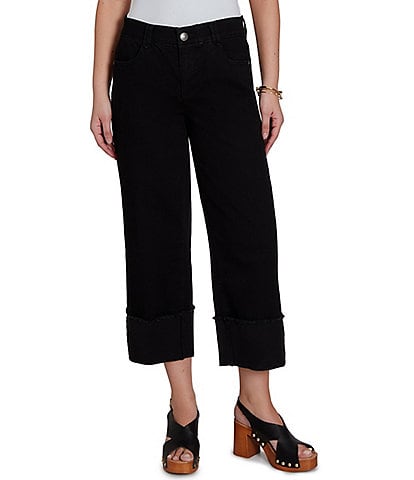 Ruby Rd. 5-Pocket Wide Cuff Denim Crop Jean