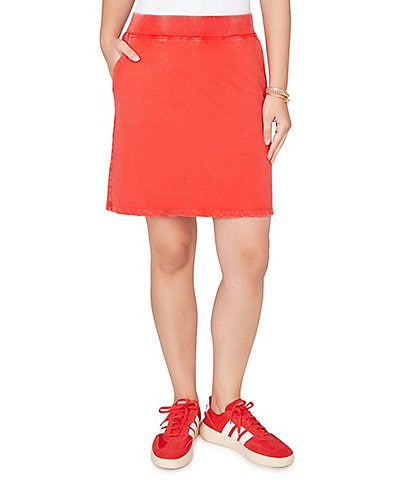 Ruby Rd. French Terry Ribbed Waist Pull-On Skort