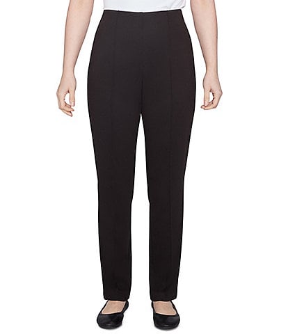 Ruby Rd. High Rise Front Seam Straight Leg Pull-On Pants