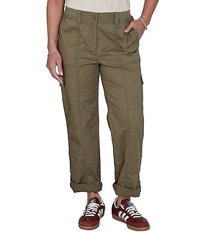 Ruby Rd. Petite Size Cargo Rolled Cuff Pants