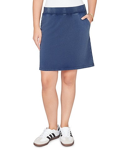 Ruby Rd. Petite Size French Terry Ribbed Waist Pull-On Skort