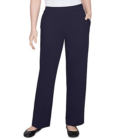 Ruby Rd. Petite Size Luxe Straight Leg Pull-On Pants