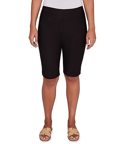 Ruby Rd. Petite Size Silky Tech Bermuda Pull-On Shorts