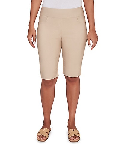 Ruby Rd. Petite Size Silky Tech Bermuda Pull-On Shorts