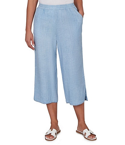 Ruby Rd. Petite Size Soft Double Gauze Relaxed Pull-On Pant
