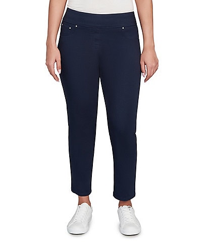 Ruby Rd. Petite Size Twill Pull-On Ankle Pants