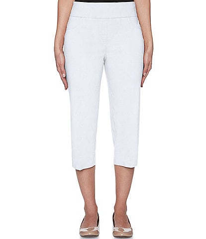 Ruby Rd. Petite Size Pull-On Solar Millennium Cropped Capri Pants