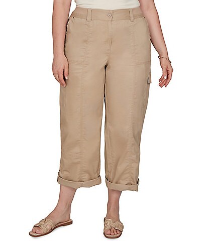 Ruby Rd. Plus Size Cargo Rolled Cuff Pant