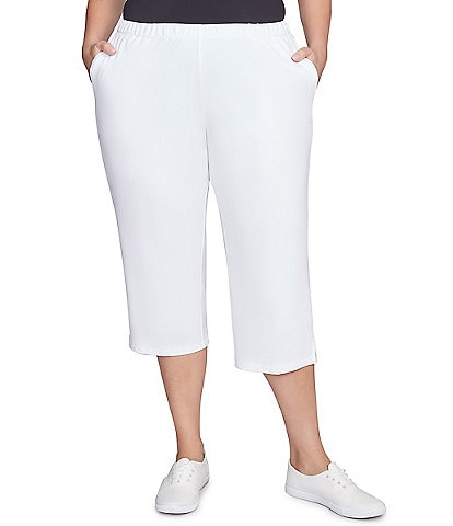 Ruby Rd. Plus Size French Terry Knit Pull-On Pants