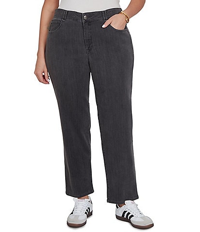 Ruby Rd. Plus Size Soft Denim Pull-On Boot-Cut Jeans