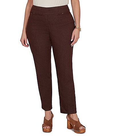 Ruby Rd. Plus Size Soft Extra-Stretch Pull-On Denim Pants