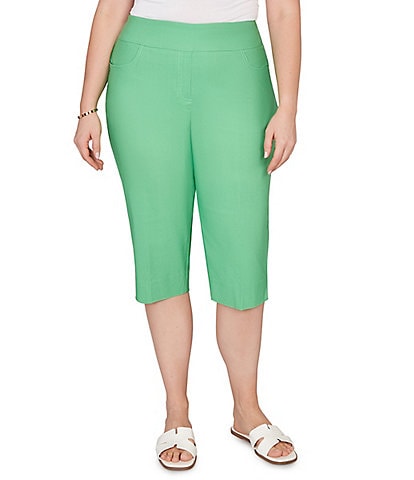 Ruby Rd. Plus Size Tech Clamdigger Pull-On Capri Pants