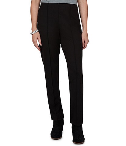 Ruby Rd. Ponte Hollywood Waist Elongated Seam Pull-On Pants
