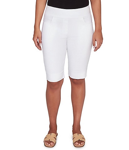 Ruby Rd. Silky Tech Bermuda Pull-On Shorts