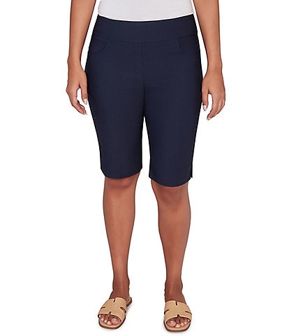 Ruby Rd. Silky Tech Bermuda Pull-On Shorts