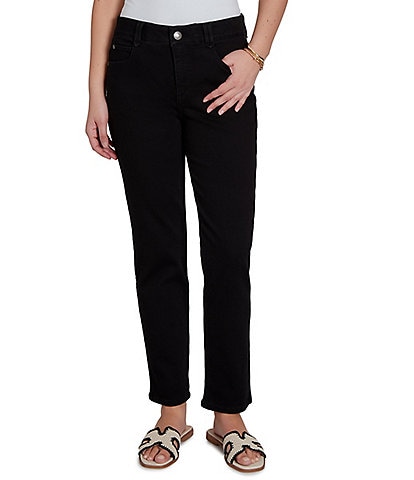 Ruby Rd. Stretch Denim Straight Leg Slim Fit Pants