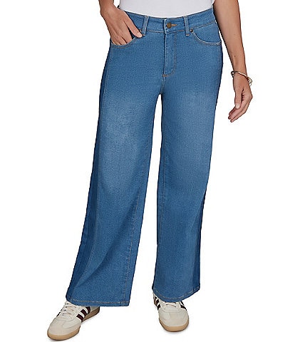 Ruby Rd. Stretch Denim Wide Leg Jeans