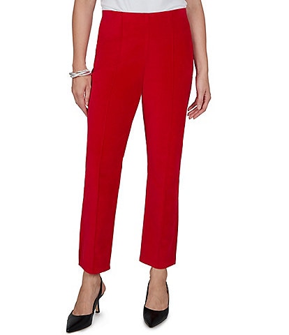 Ruby Rd. Stretch Velvet Straight Leg Crop Pants
