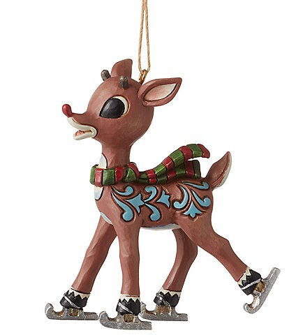 Rudolph Traditions by Jim Shore Rudolph Ice Skating Ornament