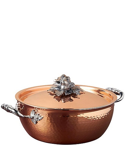 Ruffoni Opus Cupra Hammered Copper Braiser, 5 qt.
