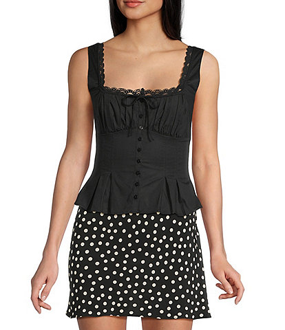 Rumored Rosemary Square Neck Tank Top