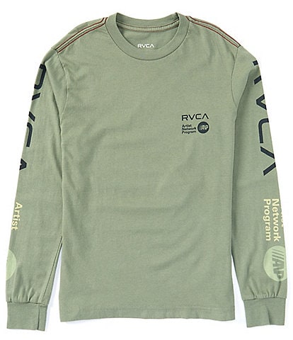 RVCA Big Boys 8-20 Long-Sleeve ANP T-Shirt