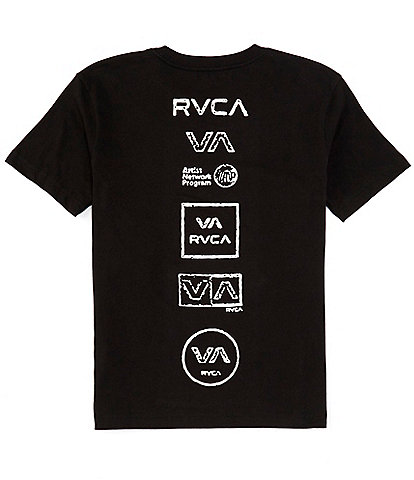 RVCA Big Boys 8-20 Short Sleeve All Logo T-Shirt
