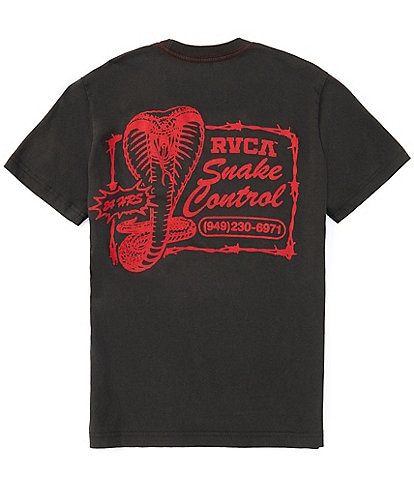 RVCA Big Boys 8-20 Short Sleeve Cobra Service Graphic T-Shirt