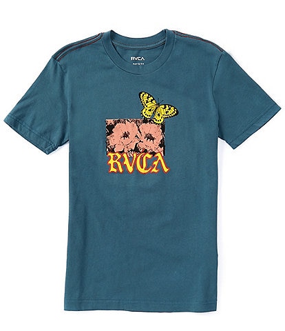 RVCA Big Boys 8-20 Short Sleeve Opuntia Graphic T-Shirt