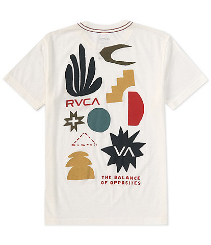 RVCA Big Boys 8-20 Short Sleeve Paper Cuts T-Shirt
