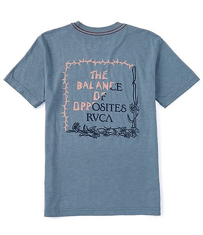 RVCA Big Boys 8-20 Short Sleeve Sharp Split Graphic T-Shirt
