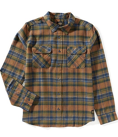 RVCA Dayshift Long Sleeve Plaid Flannel Shirt