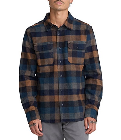 RVCA Dayshift Plaid Blanket Flannel Shirt