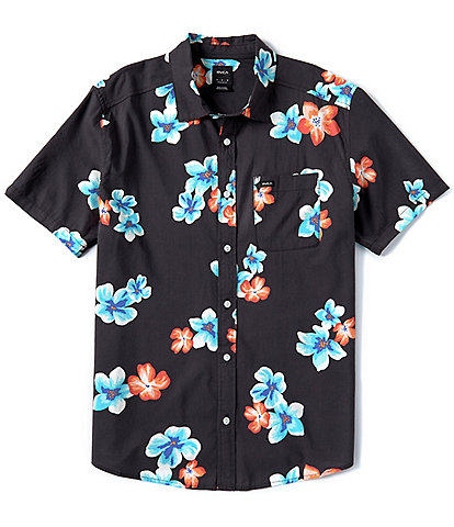 RVCA Short Sleeve Anytime Floral Woven Shirt