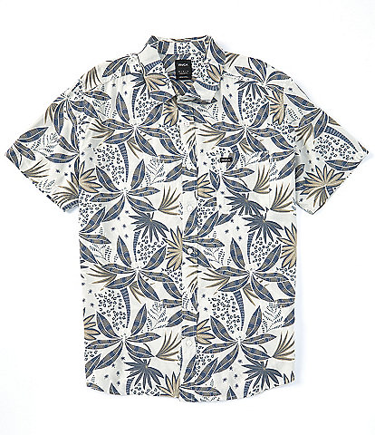 RVCA Short Sleeve Anytime Palm Tree Woven Shirt