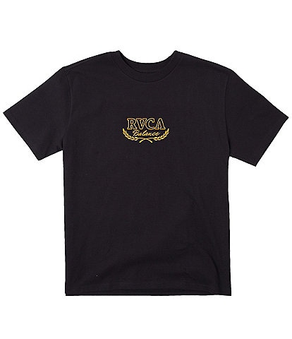 RVCA Short Sleeve Laurel Embroidered Logo T-Shirt