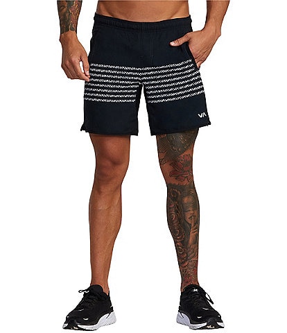 RVCA Yogger Performance Stretch 17#double; Outseam Print Walk Shorts
