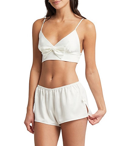 Rya Collection Shimmer Shimmer Charmeuse Bralette and Short Set