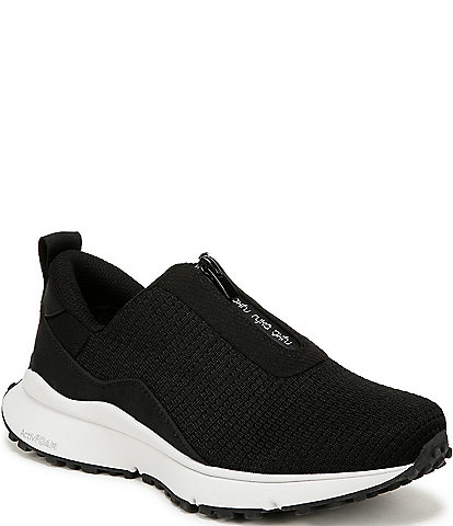 Ryka Jumpstart Zip Stretch Knit Slip On Sneakers