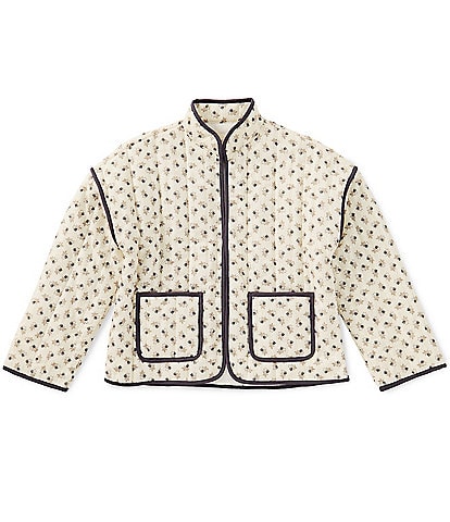 Rylee + Cru Girls Quilted Print Jacket