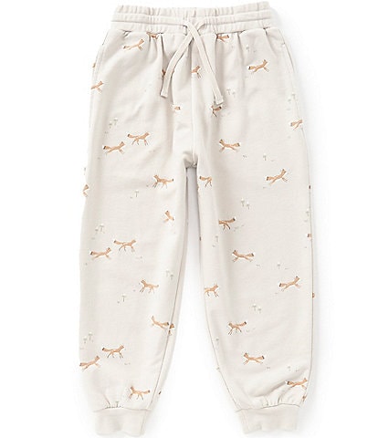 Rylee + Cru Little Boys Pull On Fox Print Joggers