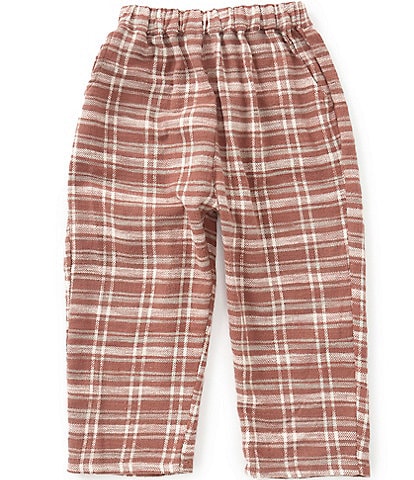 Rylee + Cru Little Boys Pull On Plaid Pants