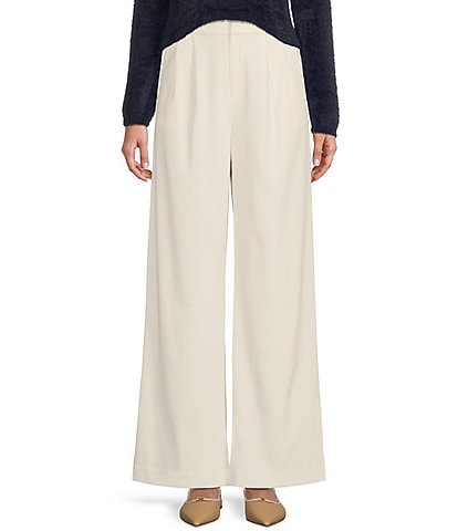 Sadie & Sage Midday Latte Front Pleated Pants