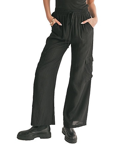 Sage The Label At Ease Pleated Straight Leg Trousers