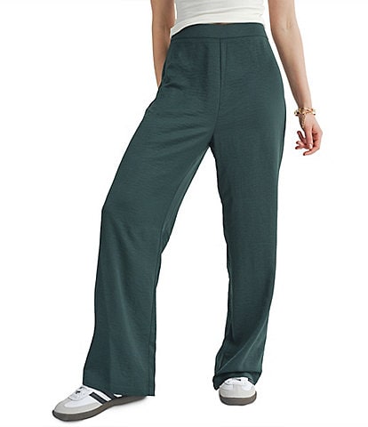 Sage The Label Satin Wide Leg Pants