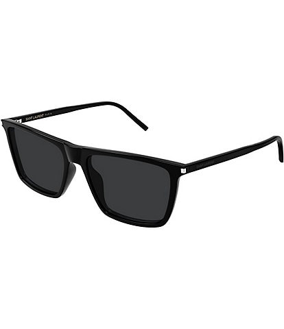 Saint Laurent Men's Classic 56mm Square Sunglasses