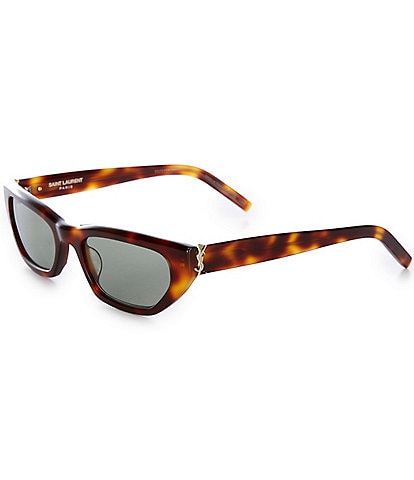 Saint Laurent Unisex SLM126 54mm Havana Rectangle Sunglasses